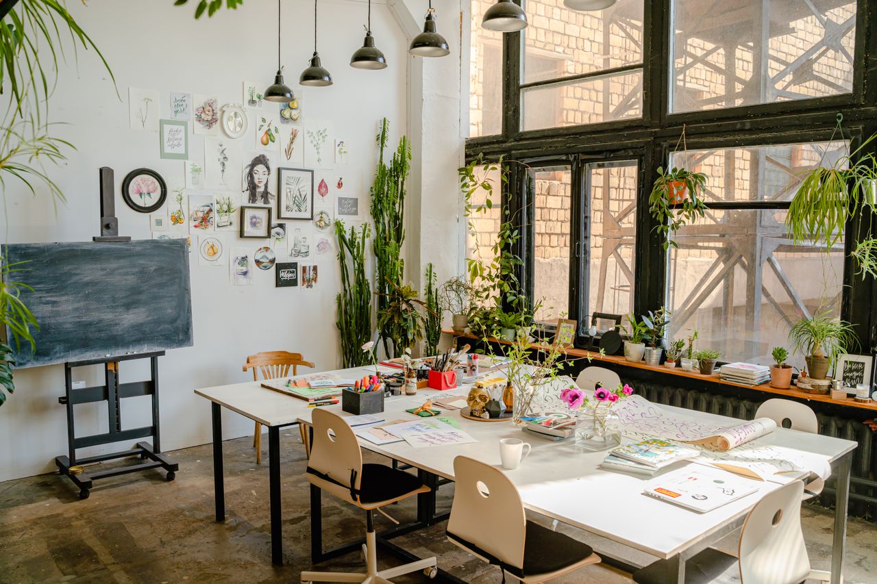 The Kiln studio, a bright shared workspace
