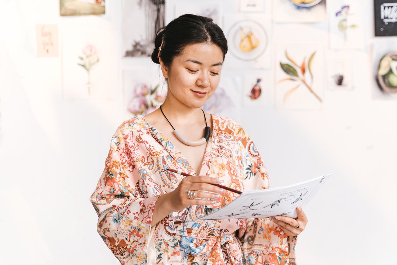 Creative Director at work in the studio